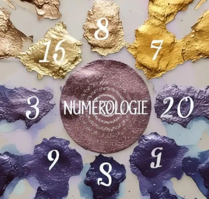 Logo numérologie, nombres, thème complet de naissance, accompagnement